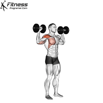 Standing Alternating Dumbbell Shoulder Press